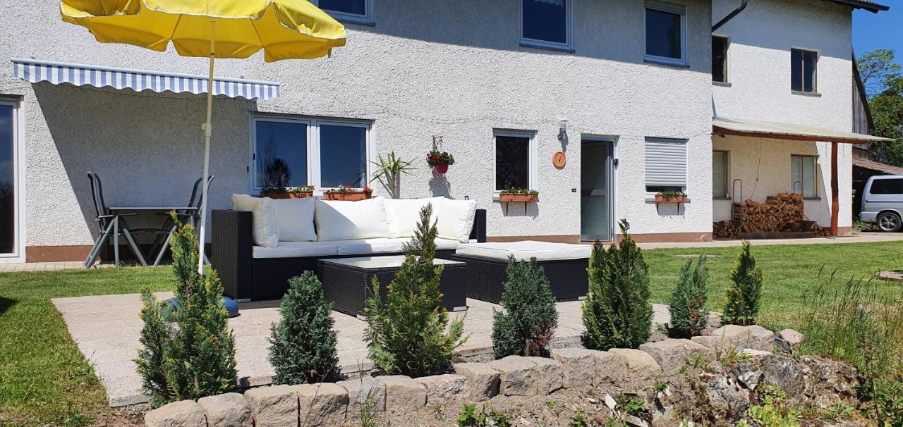 Moderne Ferienwohnung Mit Eigenem Garten Und Traumhaften Blick Wilhelmsthal Exterior foto